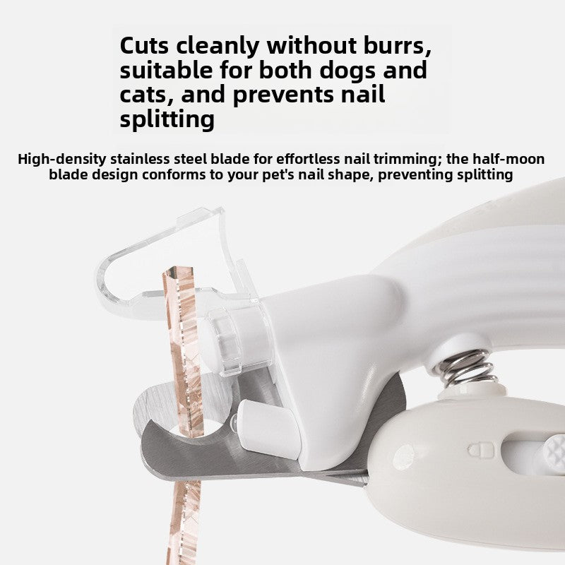 LED Illuminated Pet Nail Clippers with Bloodline Visibility