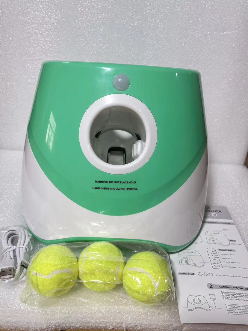 Pet Ball Launcher, Automatic Tennis Ball Launcher for Dogs, Ball Throwing Machine, Pet Toy, Direct Sales, Ready Stock