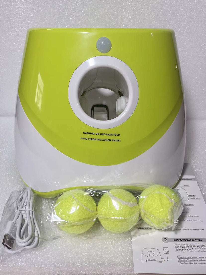 Pet Ball Launcher, Automatic Tennis Ball Launcher for Dogs, Ball Throwing Machine, Pet Toy, Direct Sales, Ready Stock