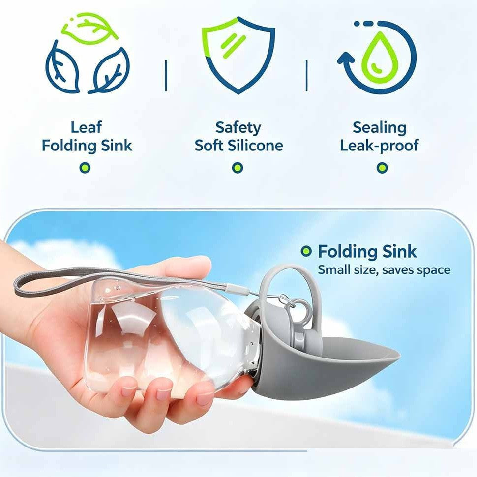 Portable Pet Water Bottle Outdoor Travel Dispenser