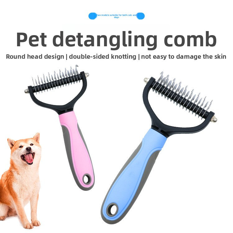 Double Sided Pet Deshedding Comb