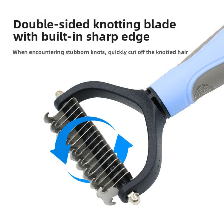 Double Sided Pet Deshedding Comb